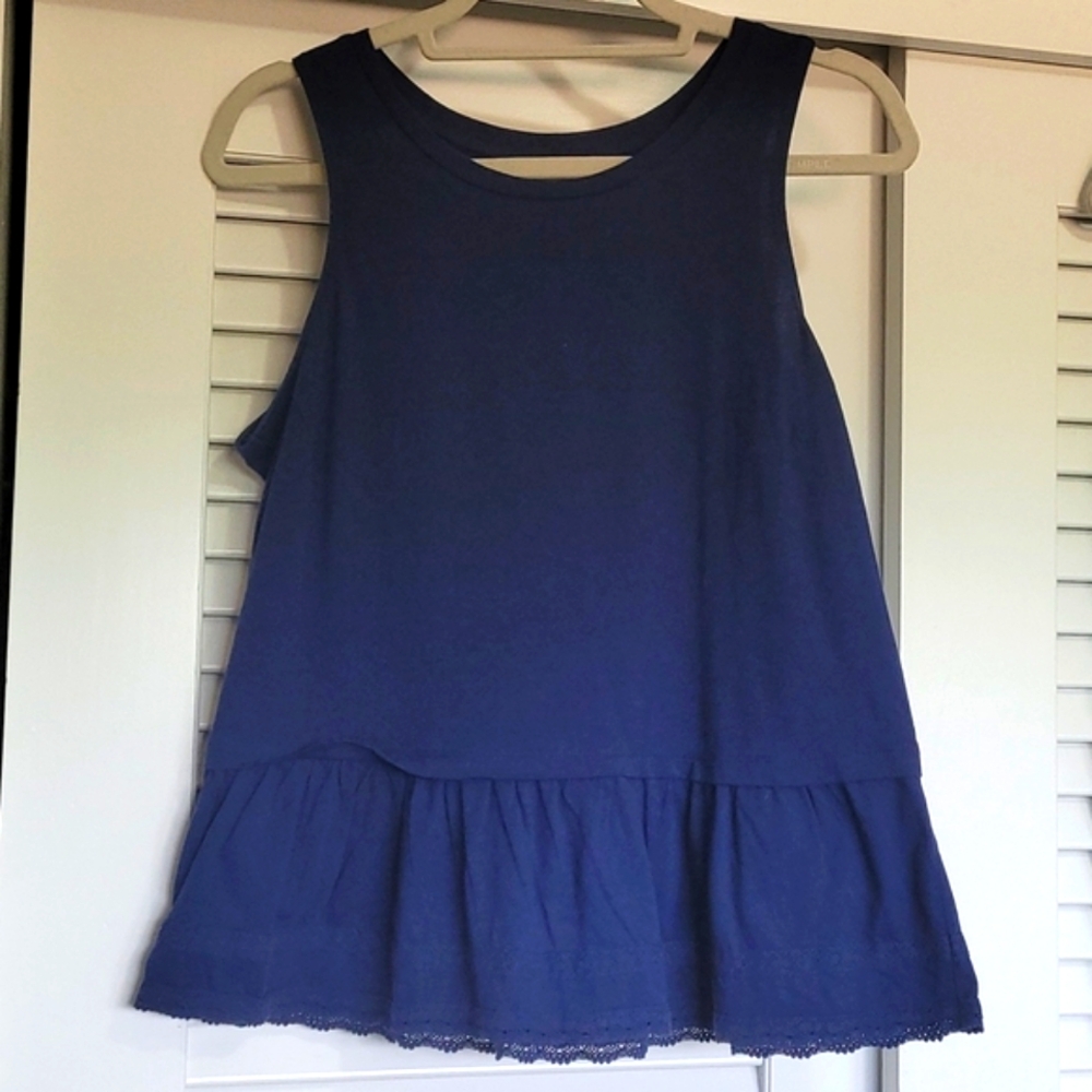 Old Navy Top with Lace Hem